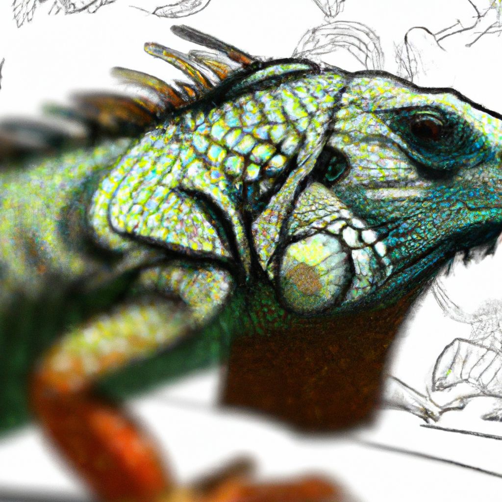 How to Draw an Iguana StepbyStep Art Tutorial